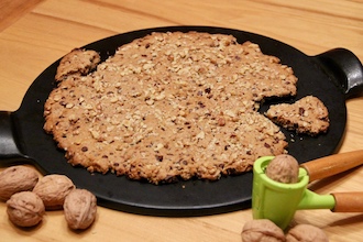 Cookie géant noix chocolat - recette avec des noix La Belle Noix