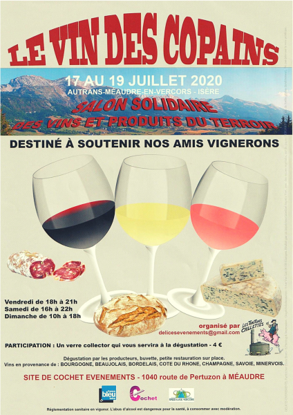 Salon Le Vin des Copains – 18 et 19 juillet 2020