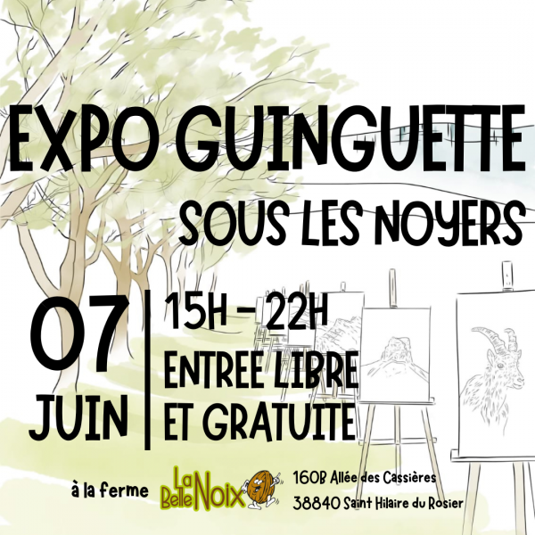 Expo-Guinguette sous les noyers le 7 juin 2025